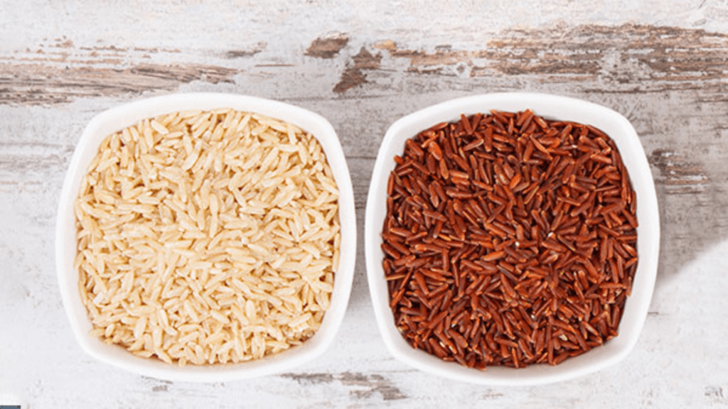 Nutrition Facts Table Brown Rice & White Rice